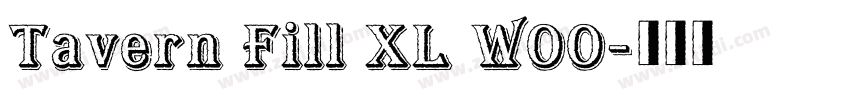 Tavern Fill XL W00字体转换